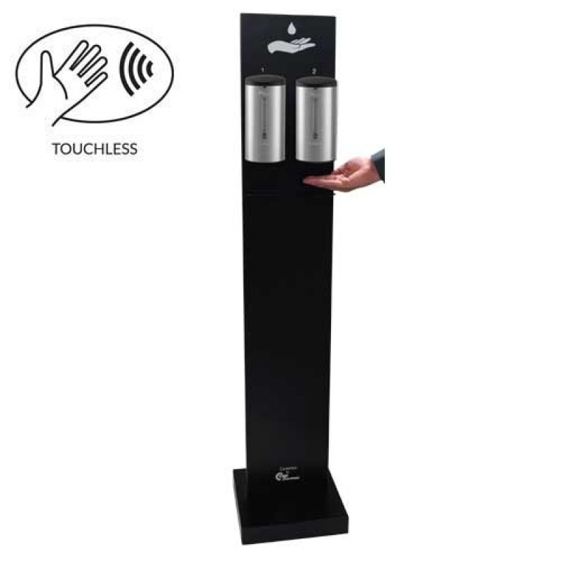 Creme- og håndspritdispenser, gulvstander, Premium Duo