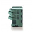 Rullebord med opbevaring, Blågrøn - Medium - 4 skuffer