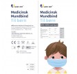 Mundbind til børn og unge, Medicinske, Type IIR, CE mærket og godkendt, 50 stk