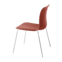 SixE stol - enkel, elegant og yderst komfortabel - Rødokker - Ben - sorte 