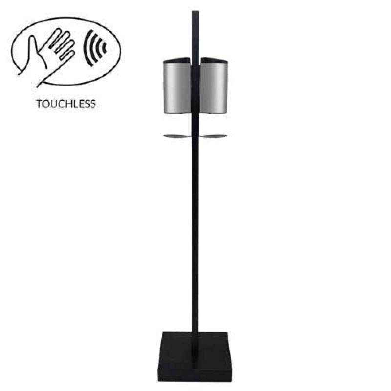 Creme- og håndspritdispenser, gulvstander, Premium Dobbelt