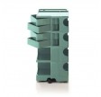 Rullebord med opbevaring, Blågrøn - Large - 4 skuffer